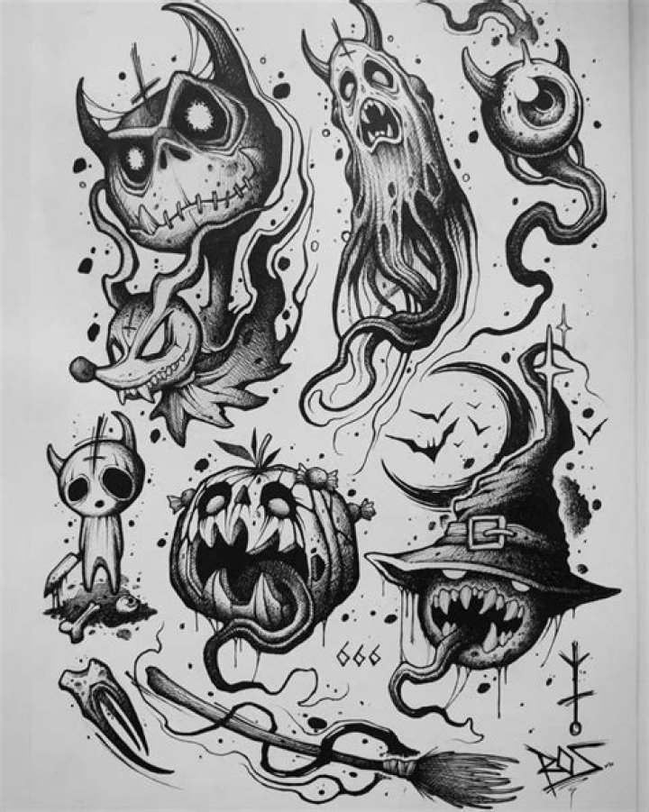 23 Best Halloween Tattoos — Creepy and Traditional Tattoos