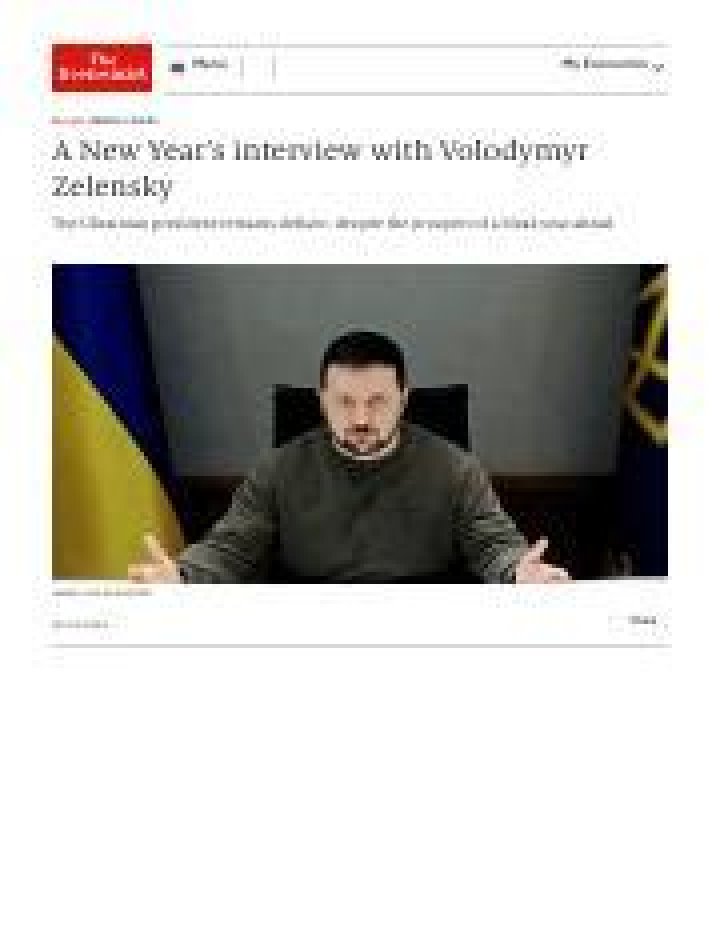 A New Year’s interview with Volodymyr Zelensky