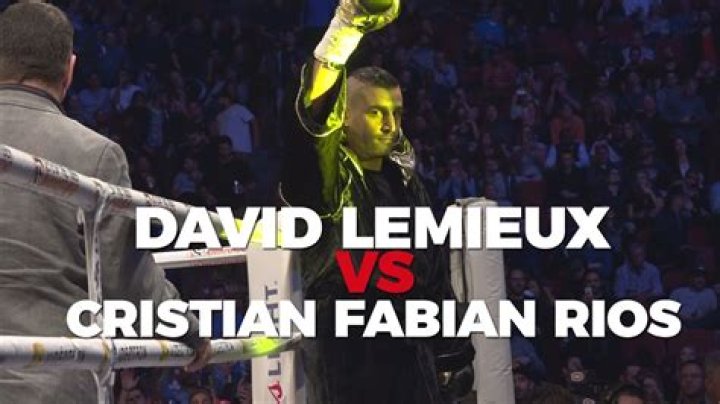 David Lemieux decisions Cristian Fabian Rios